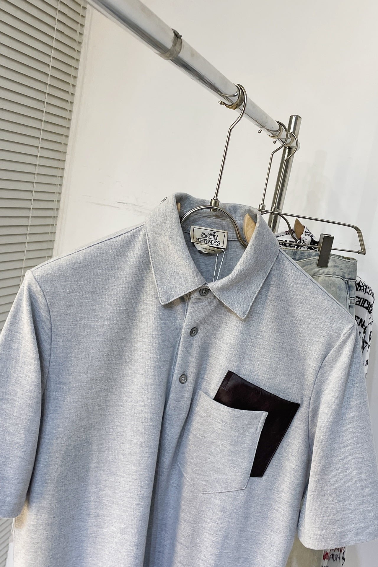 Hermes polo shirt with pocket