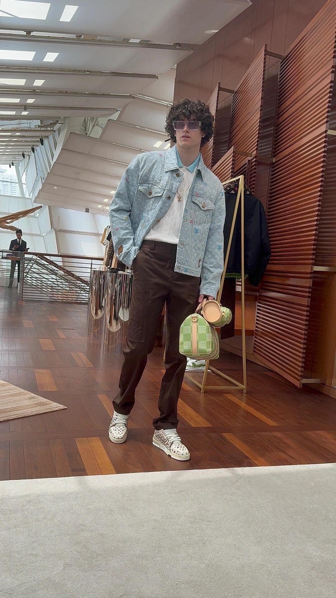 LV Signature Cotton Cargo Pants