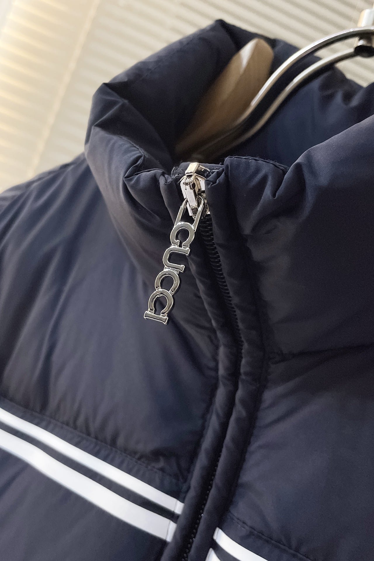 Nylon puffer jacket