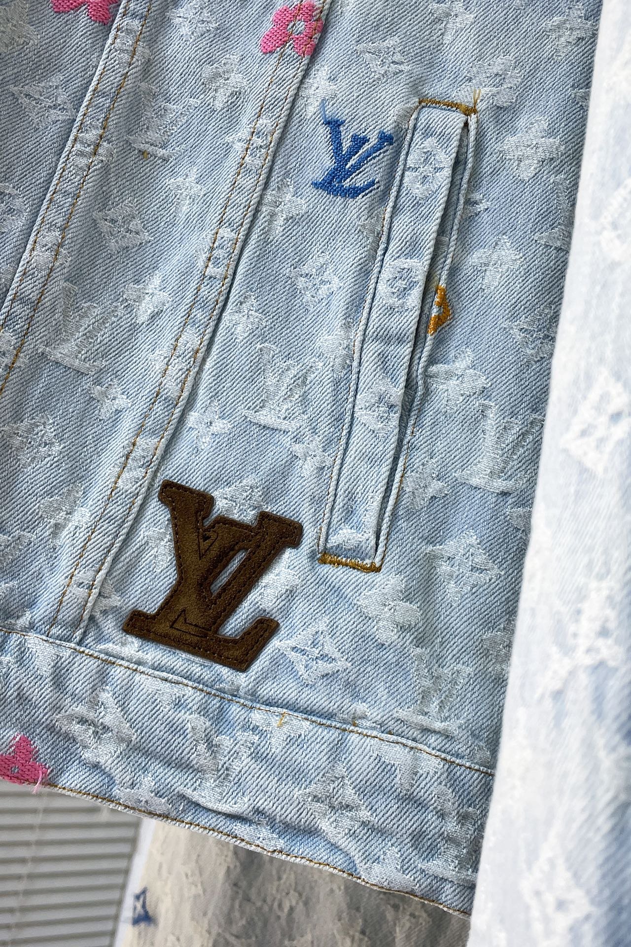 LV Monogram Denim Jacket+Pants