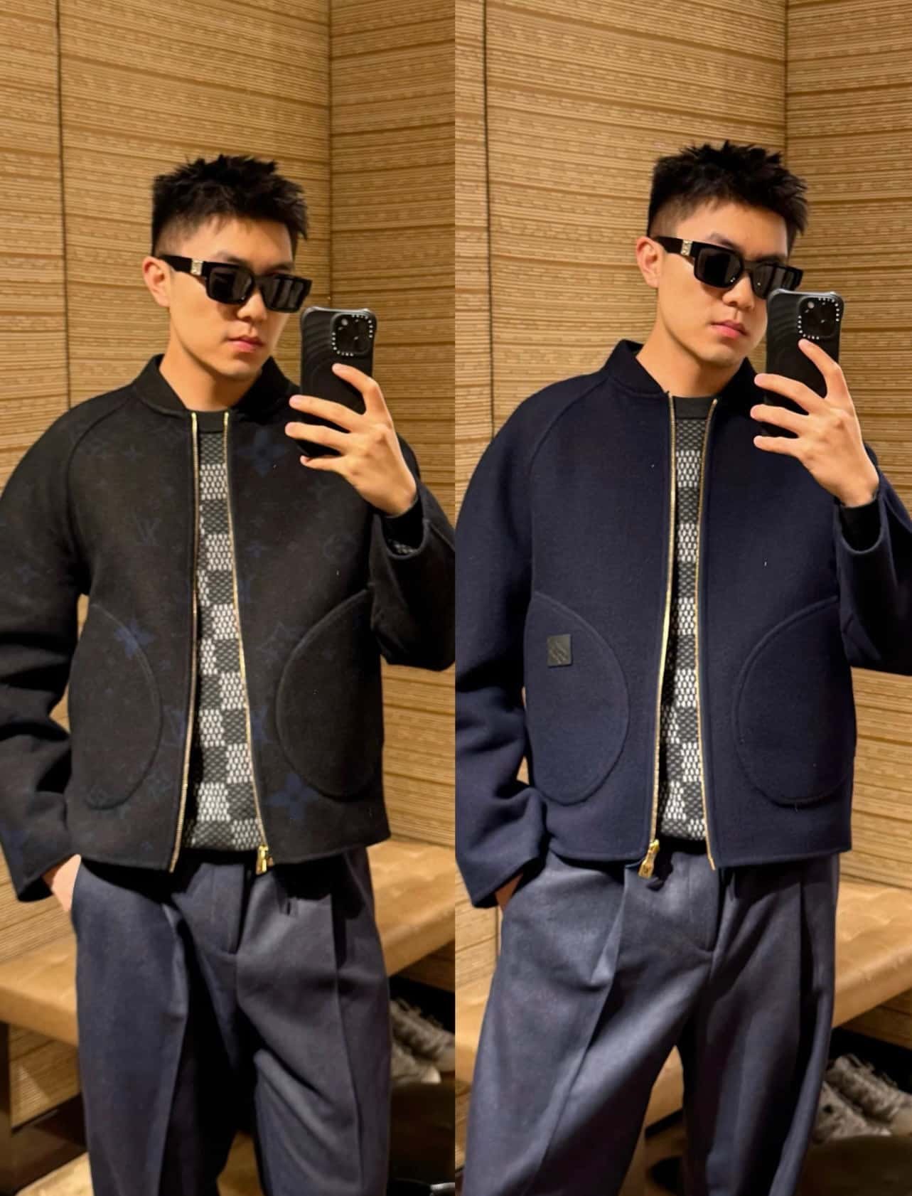 Double Face Wool Reversible Blouson