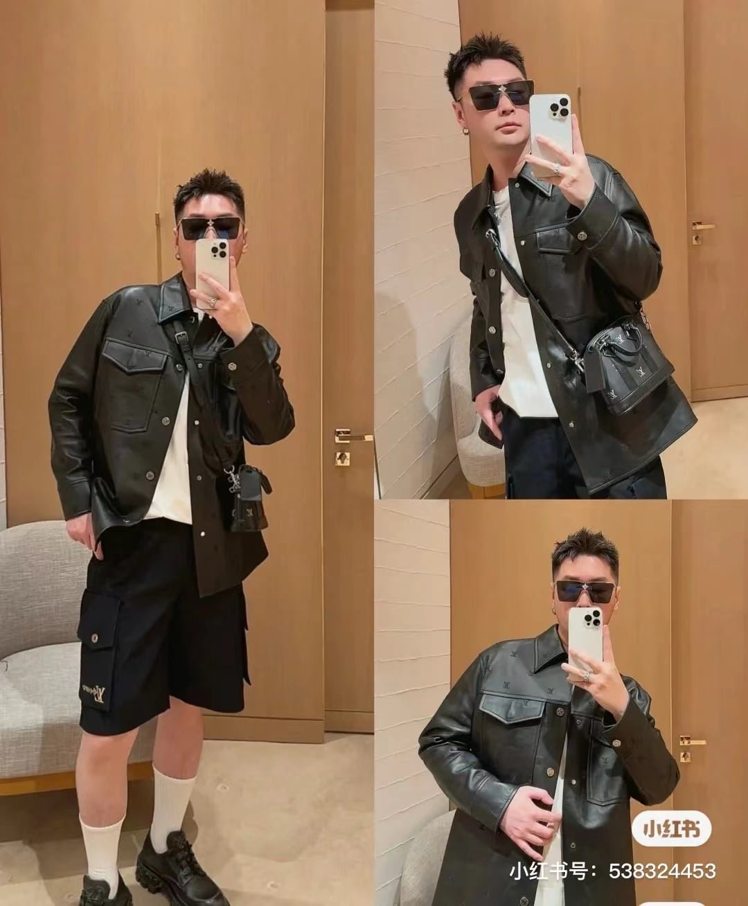 LV Cotton Utility Cargo Shorts