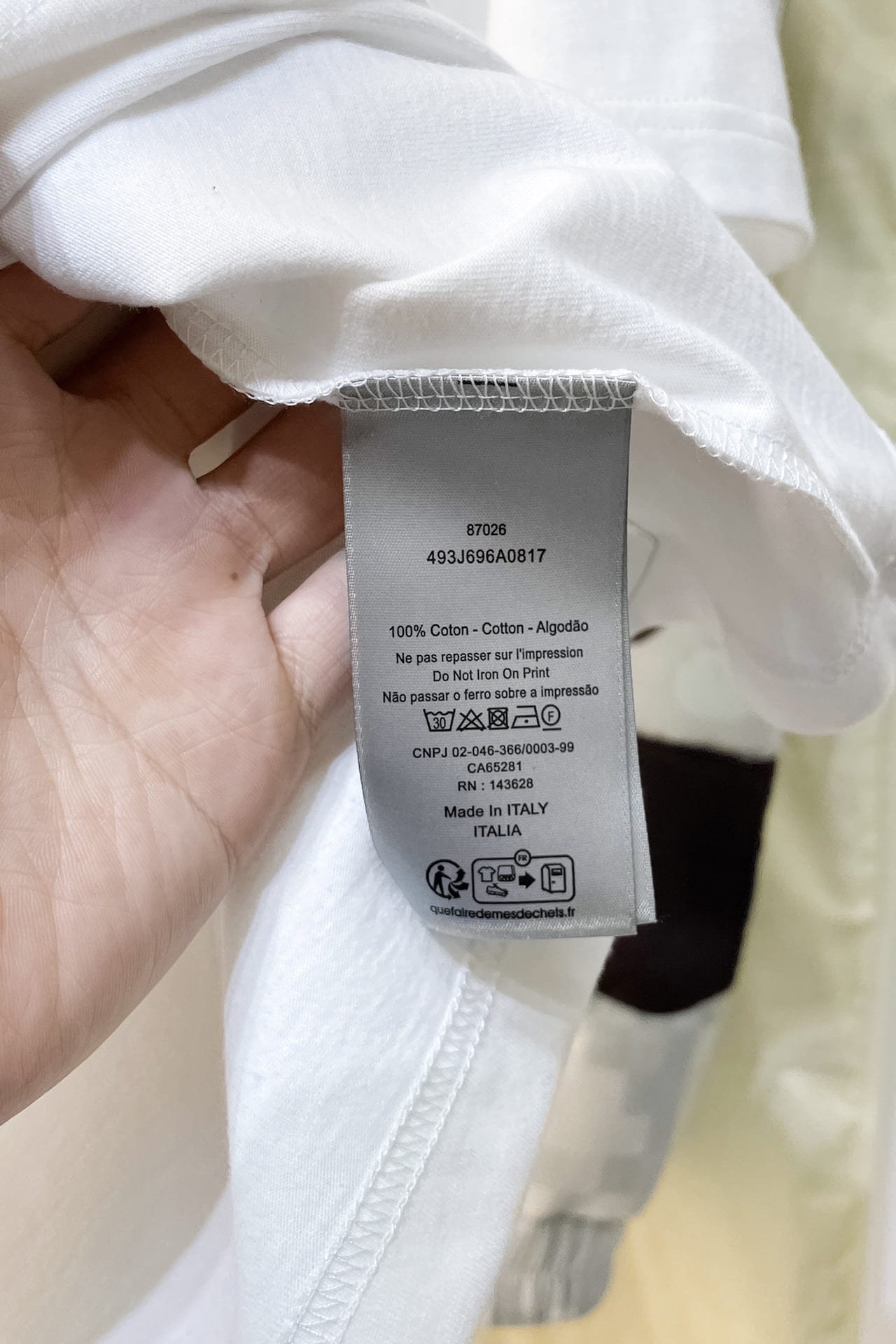 Dior Archives Labels T-Shirt, Relaxed Fit