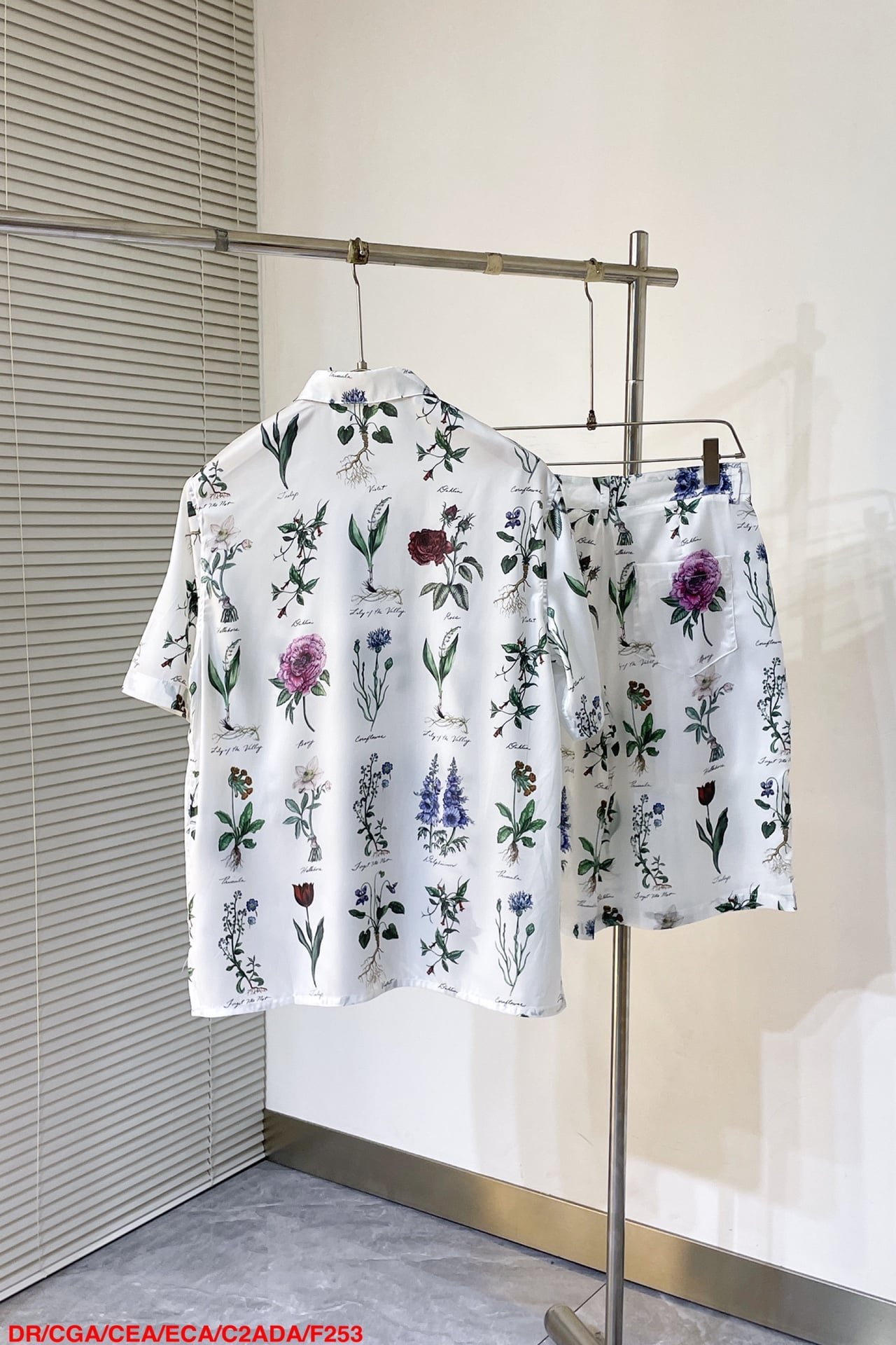 Dior Herbarium Illustration Short-Sleeved Shirt