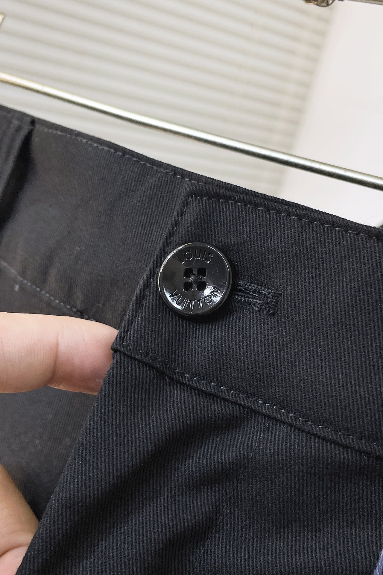 LV Flocked Cotton Cargo Shorts