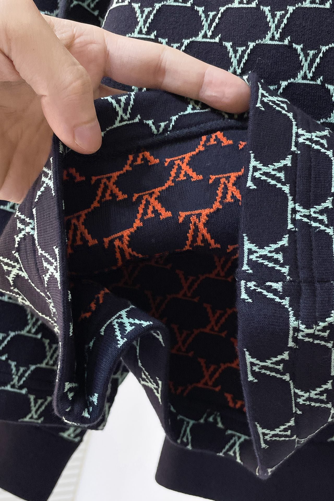 LV Double Face Cotton Jersey Bomber+Shorts