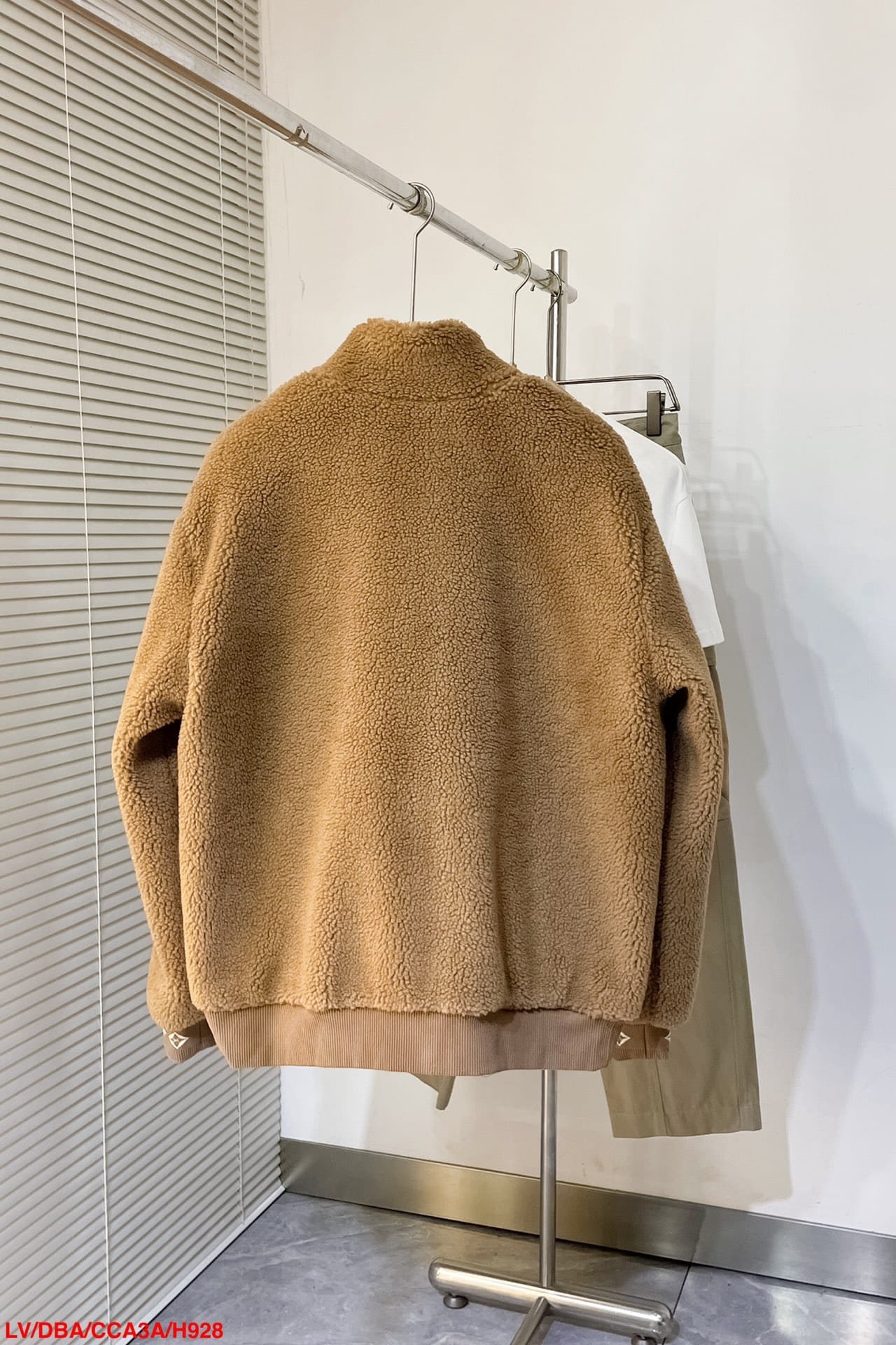 Leather Patch Fleece Blouson
