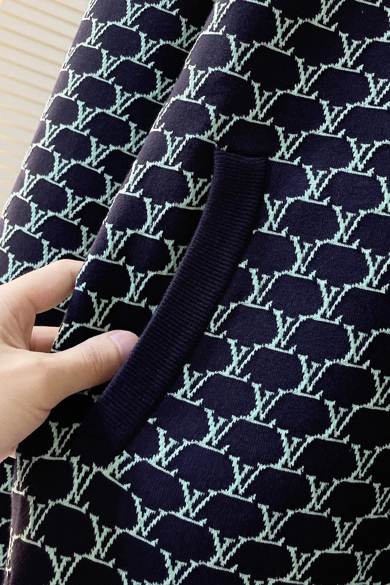 LV Double Face Cotton Jersey Bomber+Shorts
