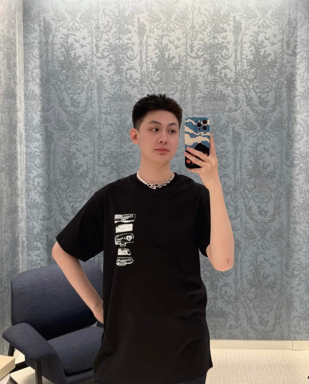 Dior Archives Labels T-Shirt, Relaxed Fit