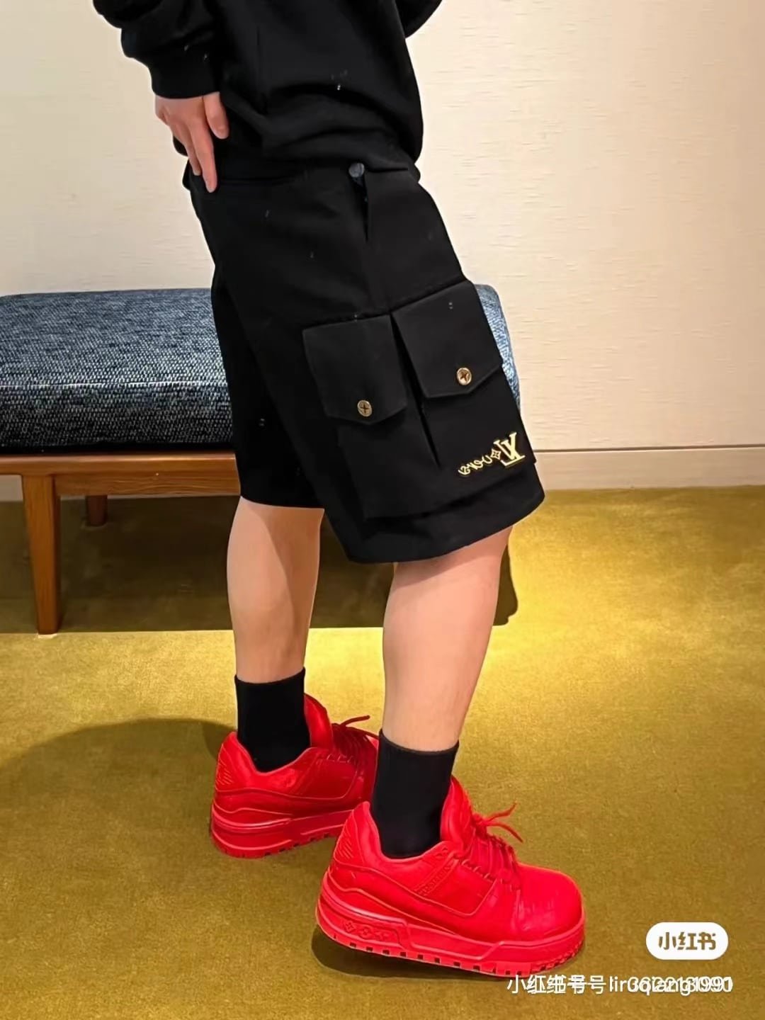 LV Cotton Utility Cargo Shorts