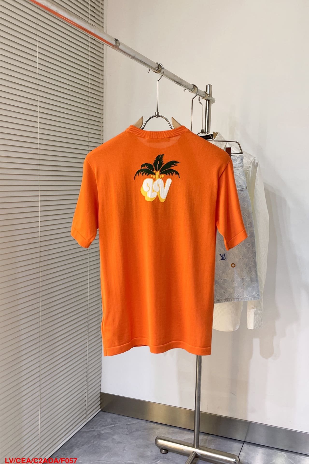 LV Short-Sleeved Cotton Crewneck