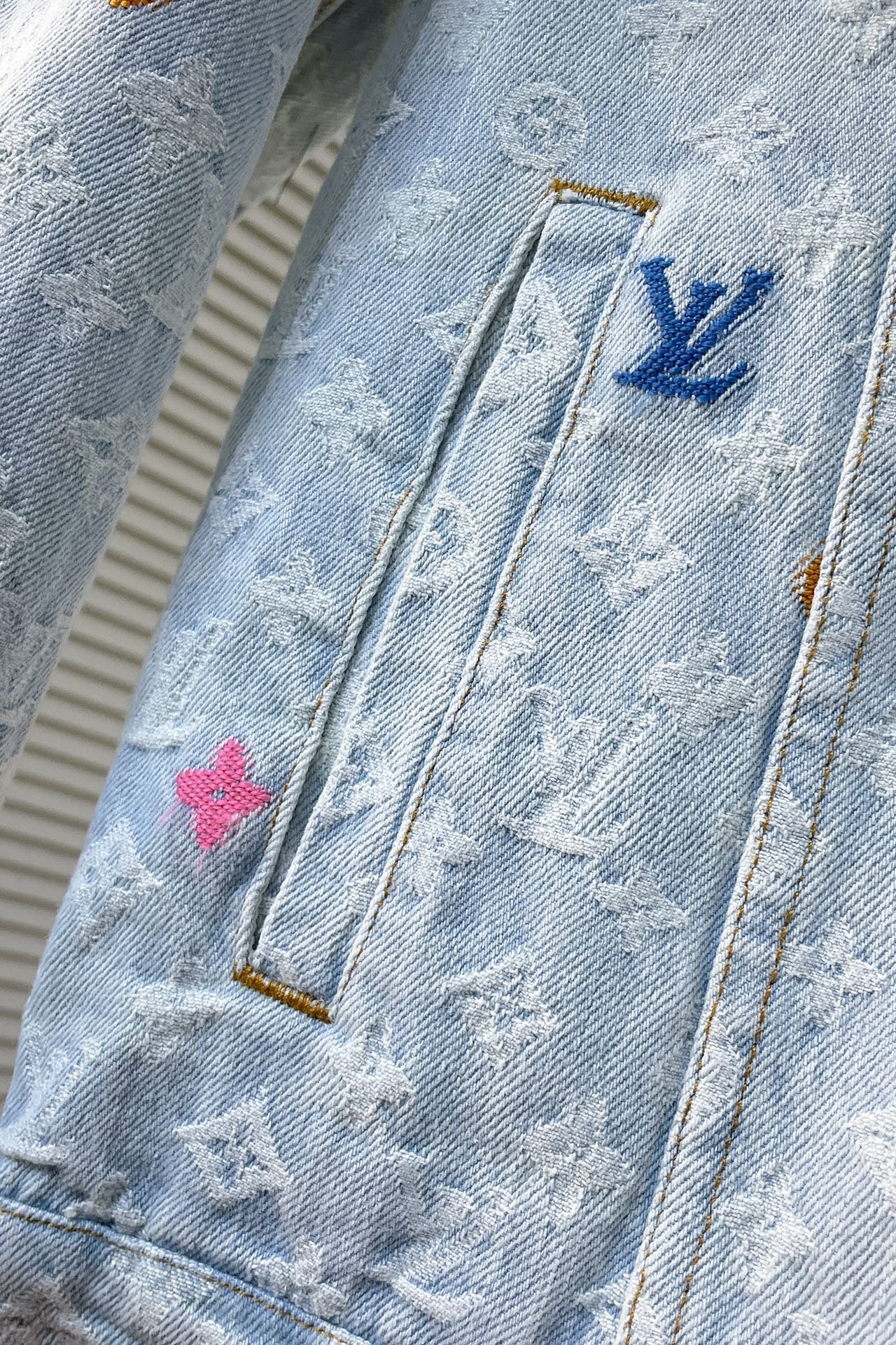 LV Monogram Denim Jacket+Pants