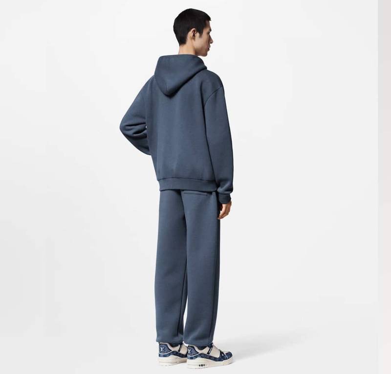 LV Embroidered Jersey Zip-Through Hoodie+TEmbroidered Jersey Jogpants