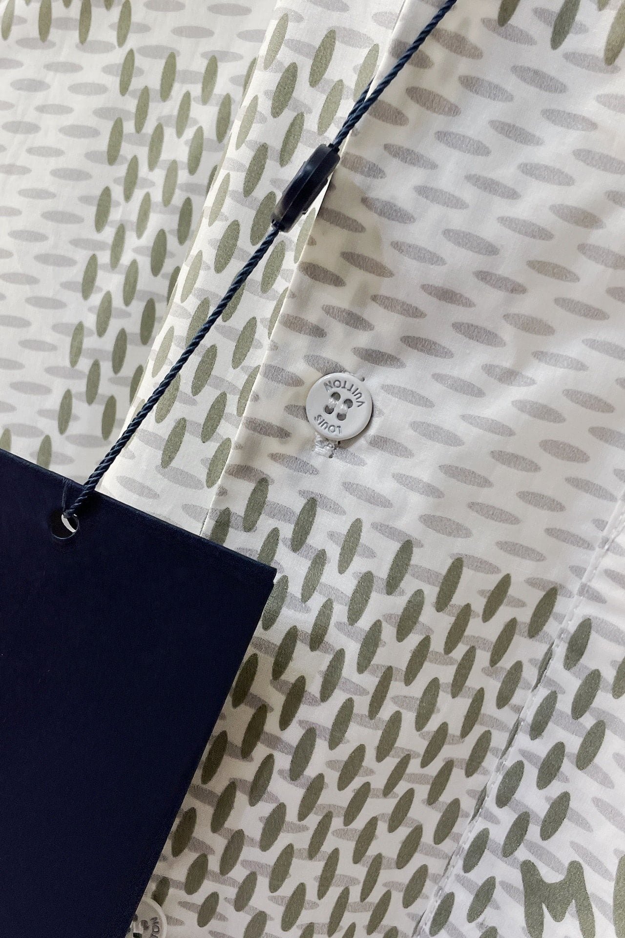 LV Damier Long-Sleeved Classic Cotton Shirt