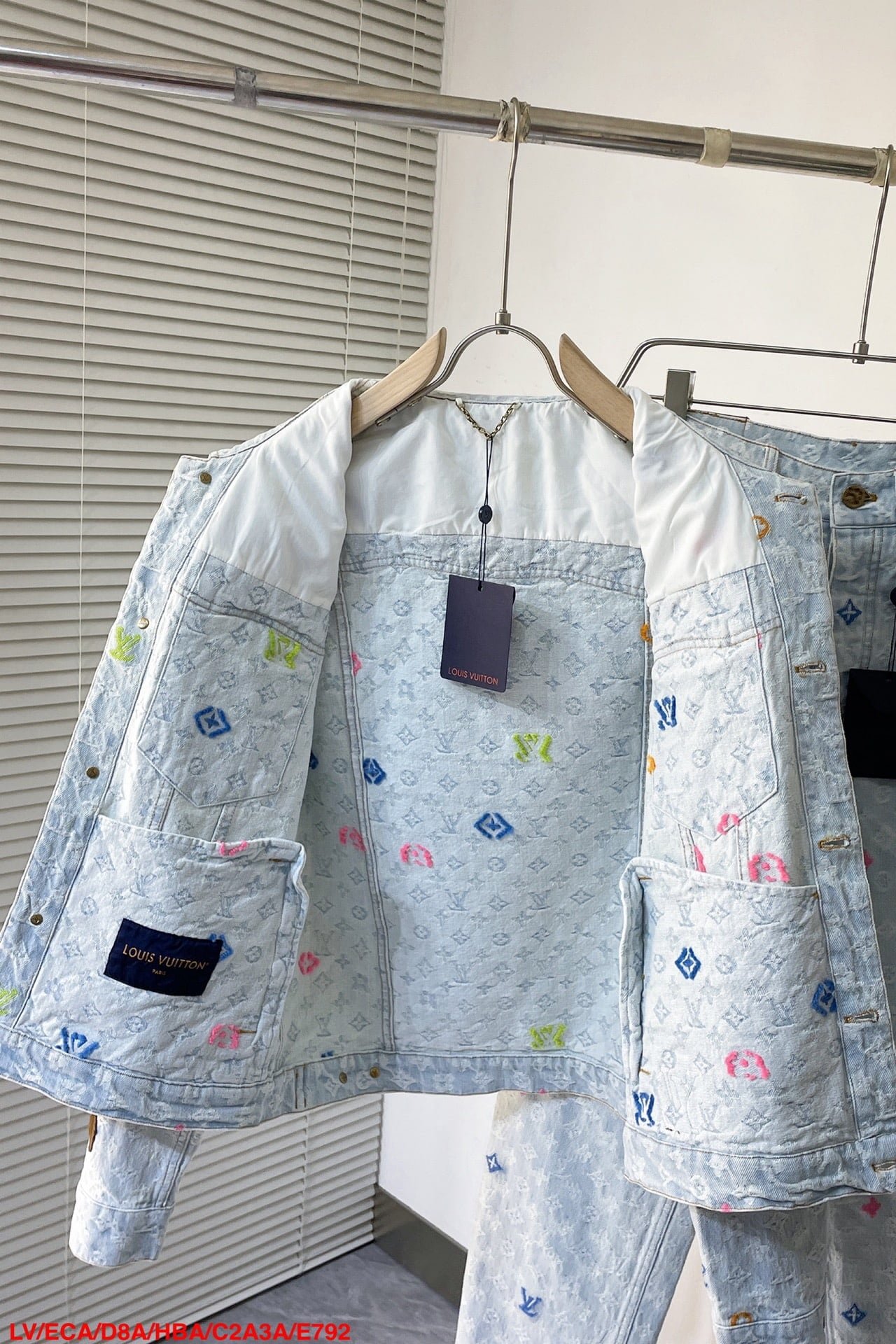 LV Monogram Denim Jacket+Pants