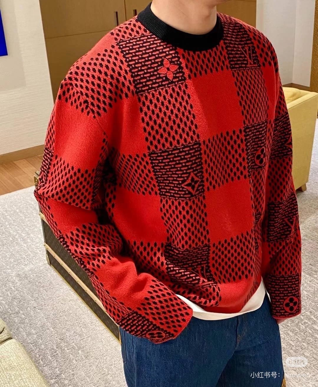LV Damier Wool Crewneck