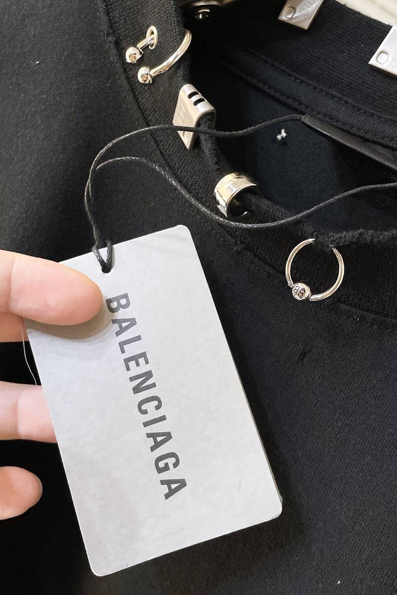 Balenciaga Pierced T-Shirt Oversized