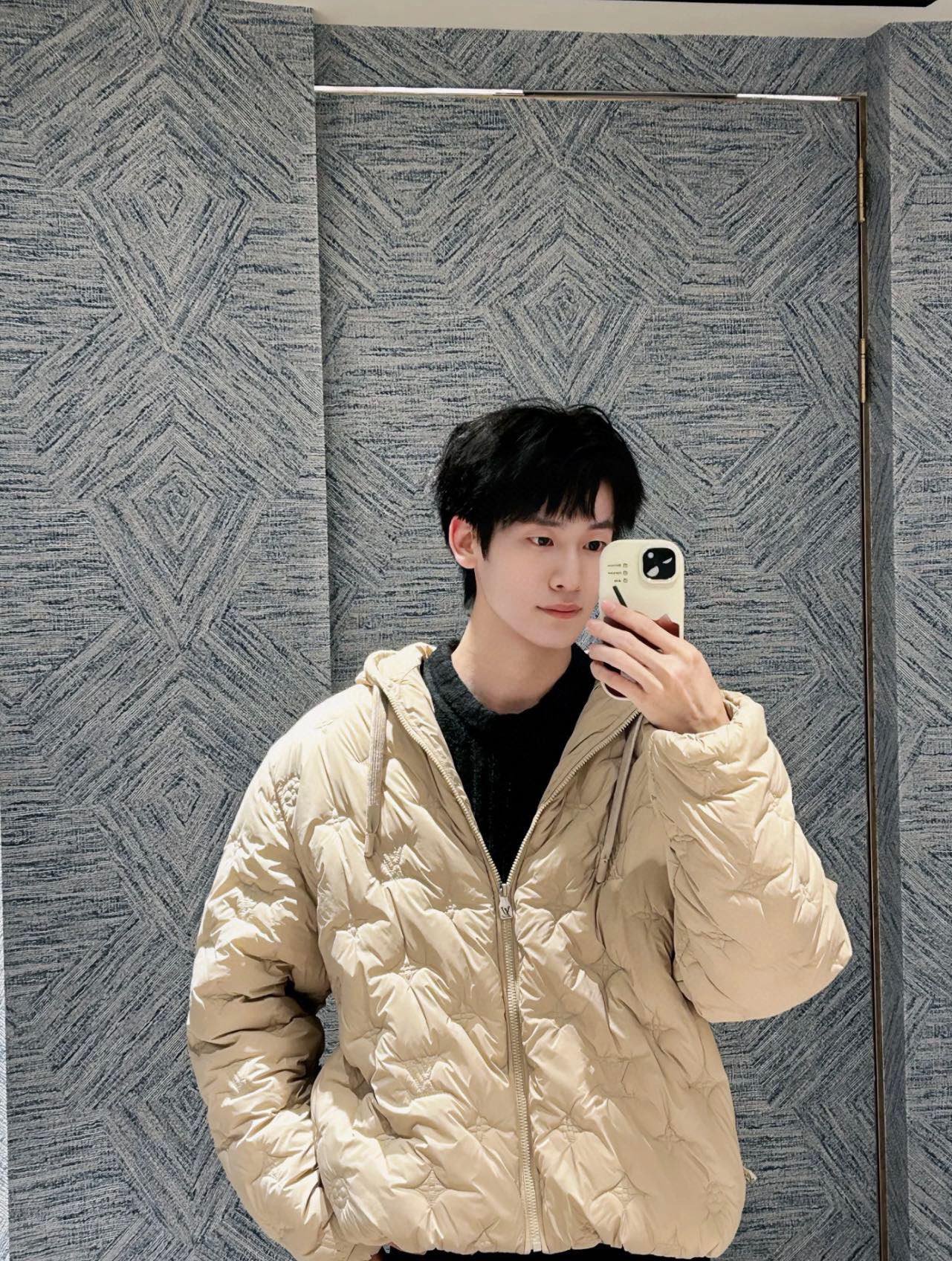 Monogram Quilted Nylon Hooded Blouson