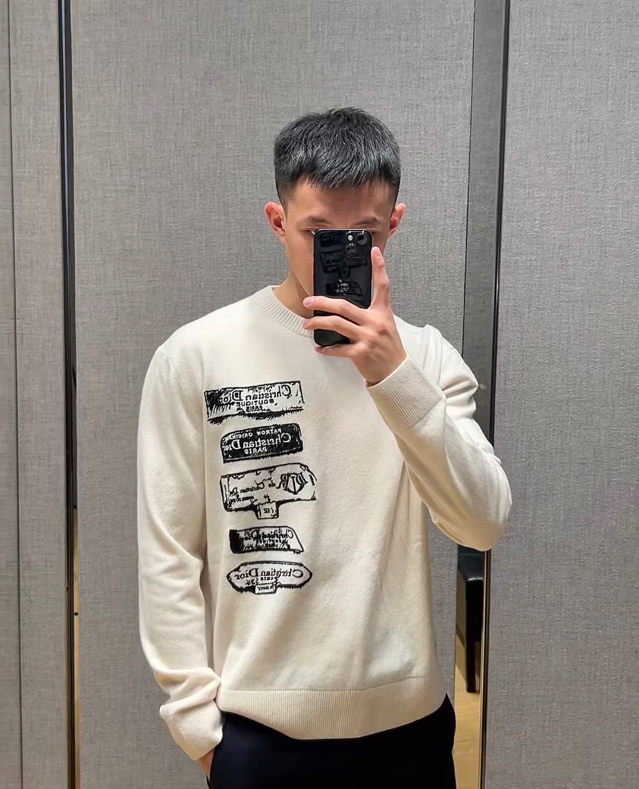 Dior Archives Labels Sweater