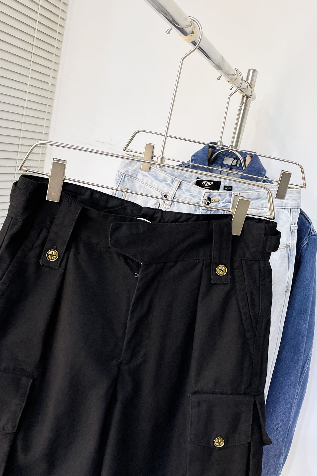 LV Cotton Utility Cargo Shorts