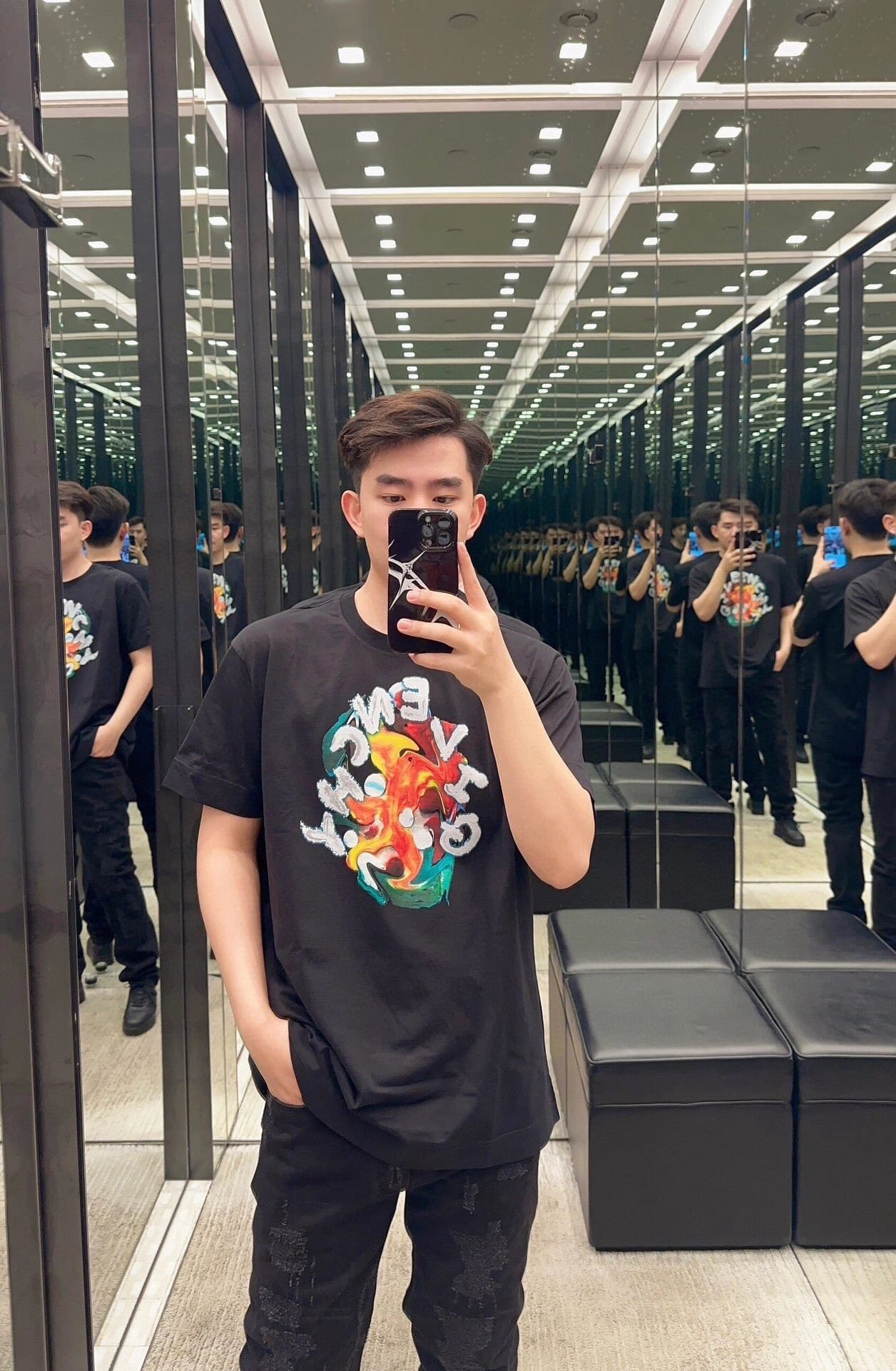 GIVENCHY Psychedelic oversized t-shirt in cotton