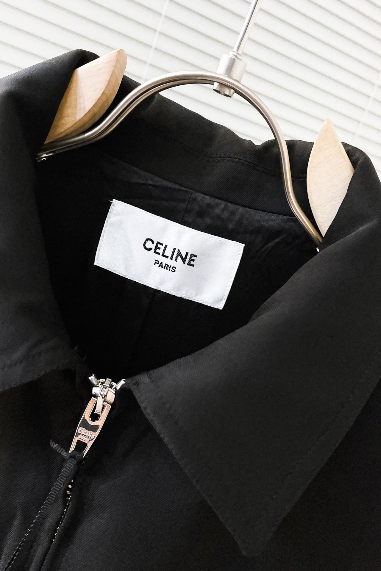 Celine triomphe blouson jacket in rayon twill