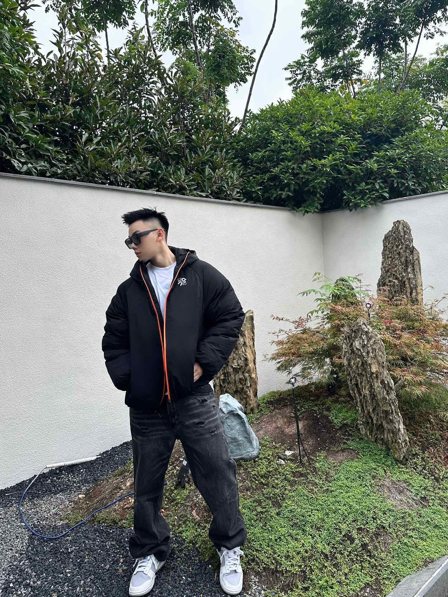 LOEWE x ON down jacket