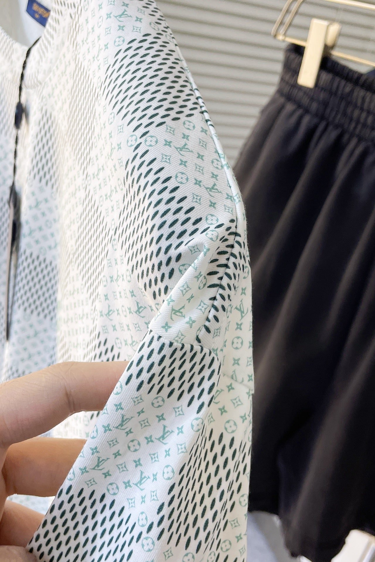 LV Printed Short-Sleeved Cotton T-Shirt