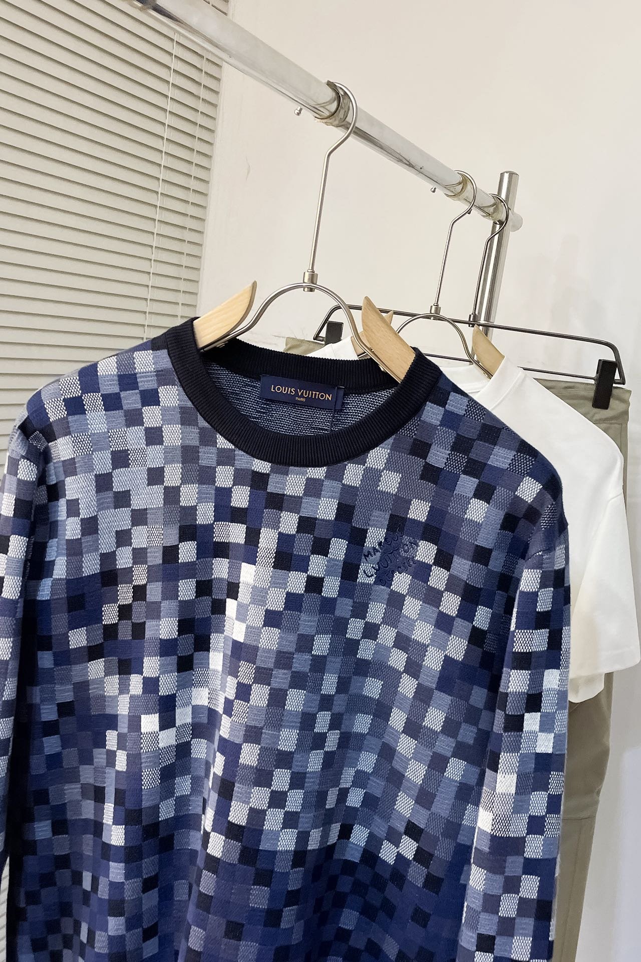 LV Vers Damoflage Jacquard Pullover