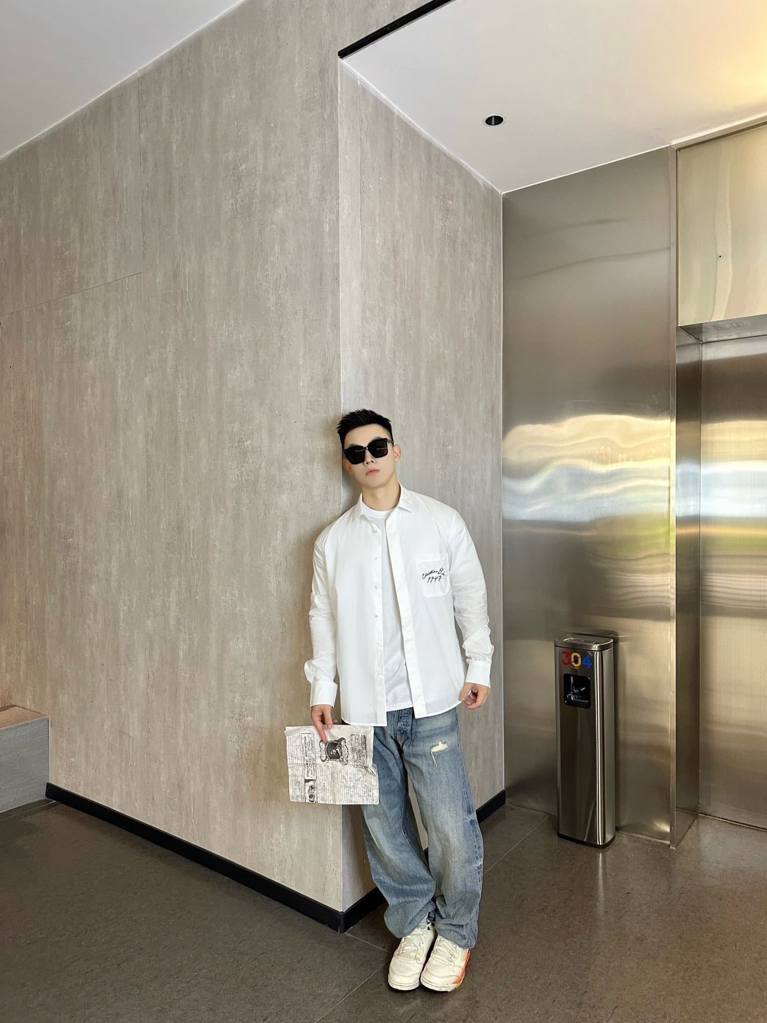 Handwritten Christian Dior 1947 Shirt