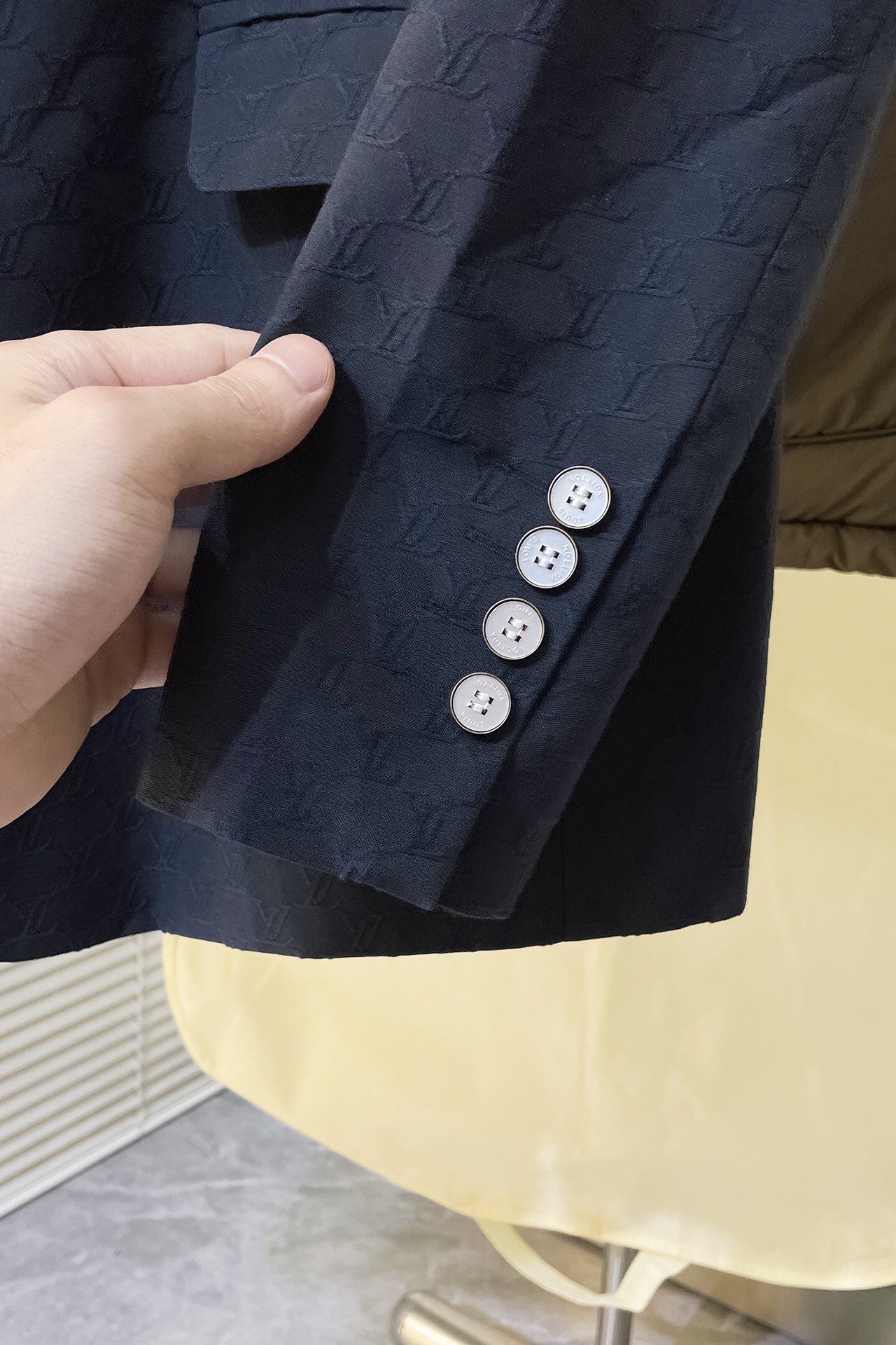 Single-Breasted Silk And Cotton Pont Neuf Jacket