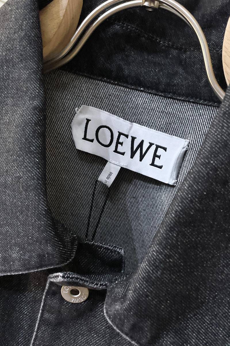 Loewe Anagram jacket in denim+Anagram baggy jeans in denim