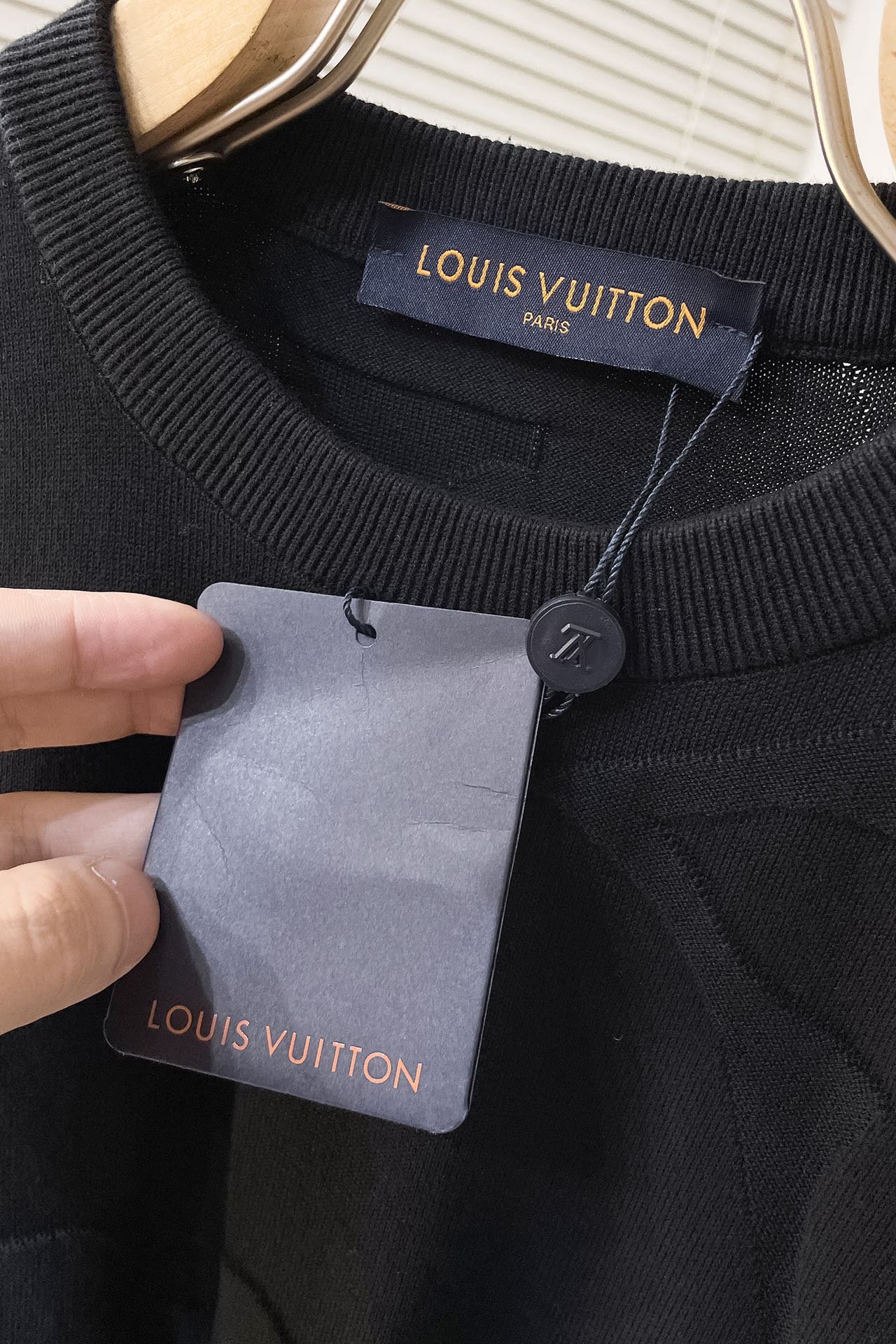 Monogram Short-Sleeved Cotton Crewneck