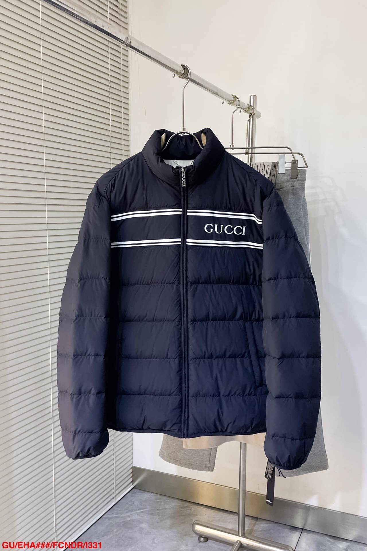 Nylon puffer jacket