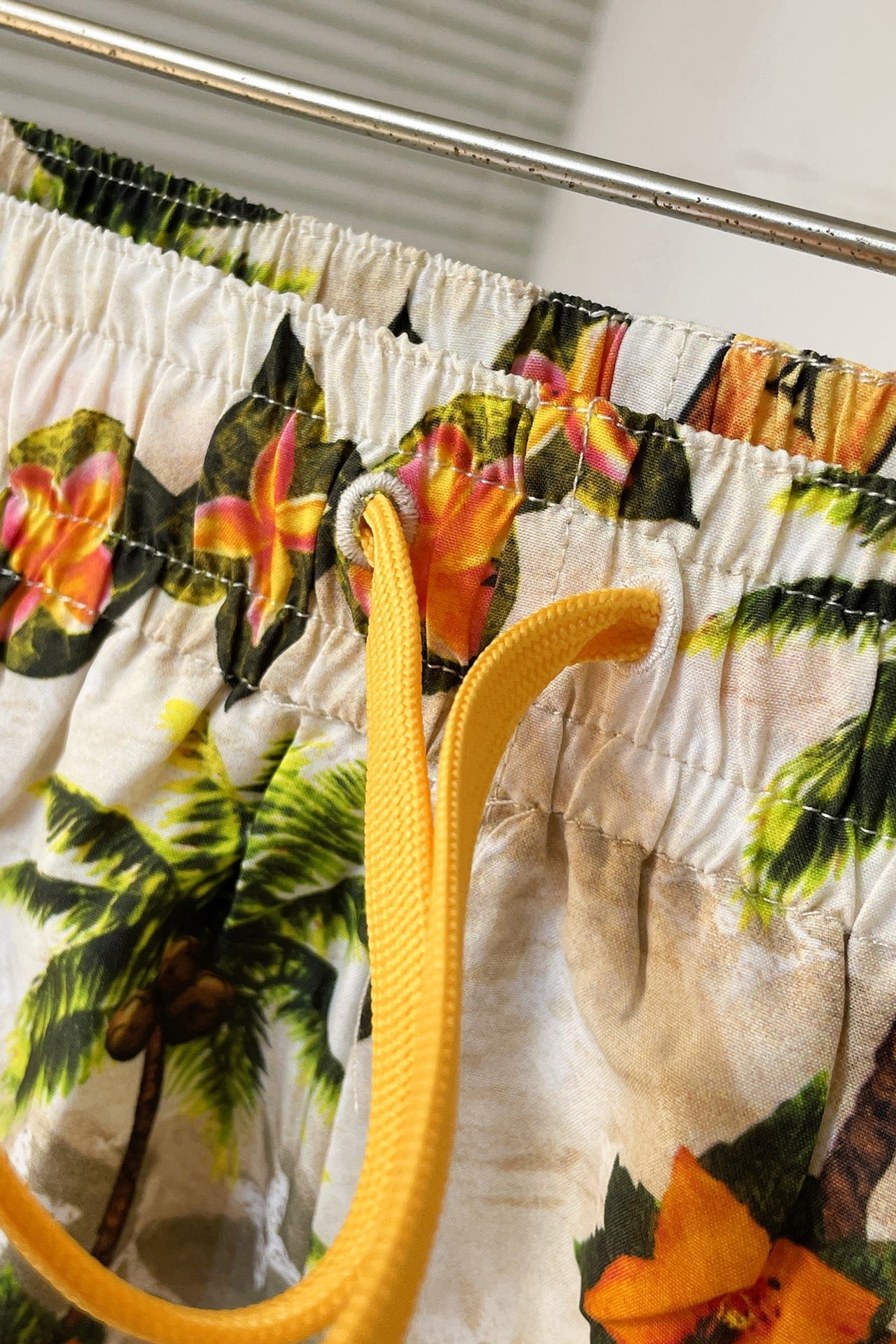 LV Monogram Short-Sleeved Silk Shirt +Monogram Silk Drawstring Shorts