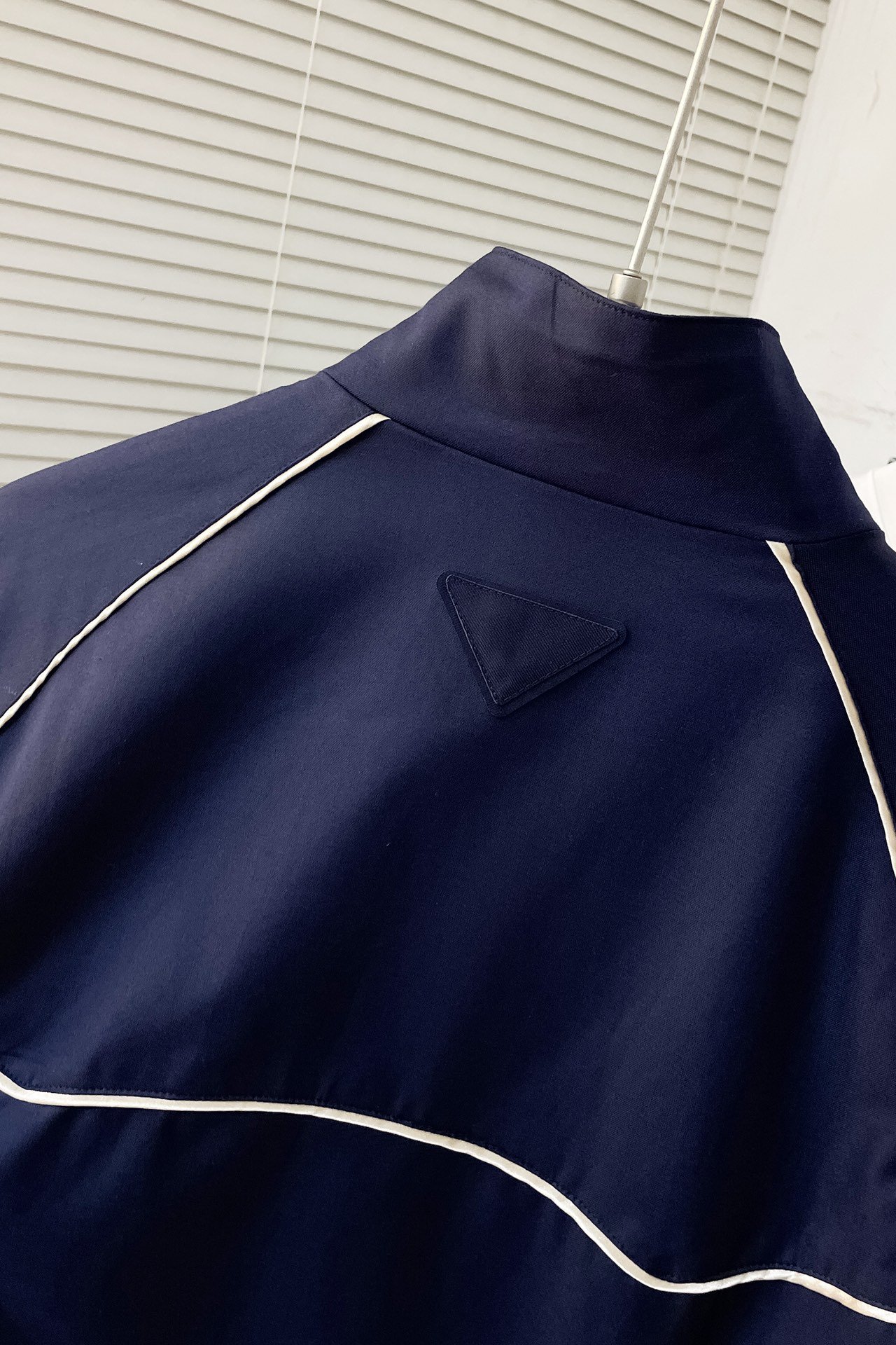 Wool and silk blouson jacket