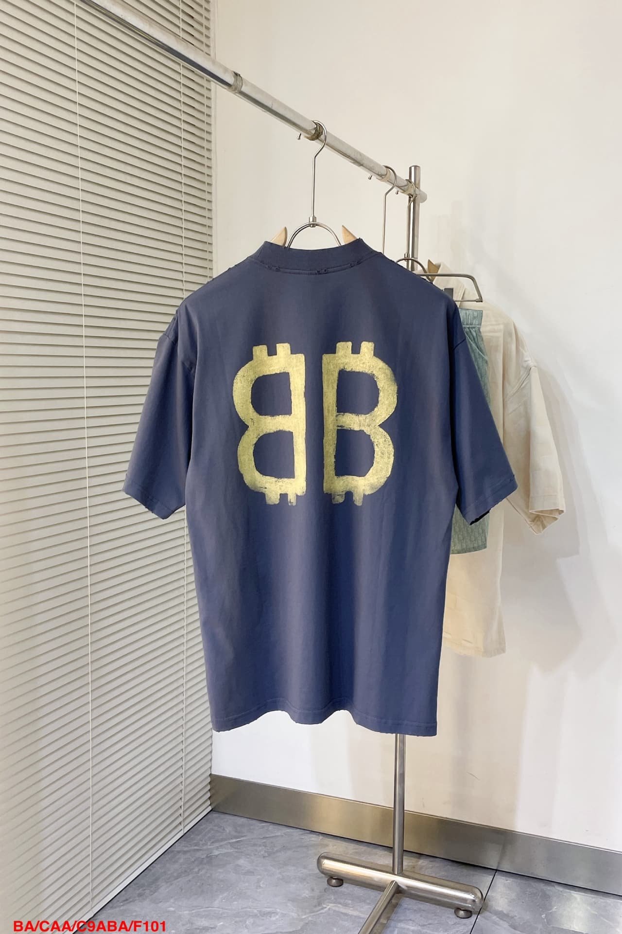Balenciaga Crypto T-Shirt Oversized in blue vintage jersey