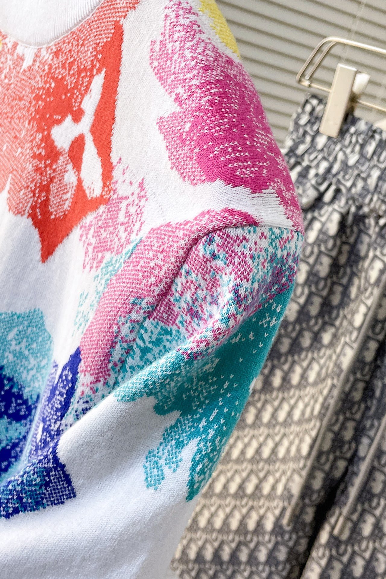 LV Jacquard Knit Short Sleeve T-Shirt