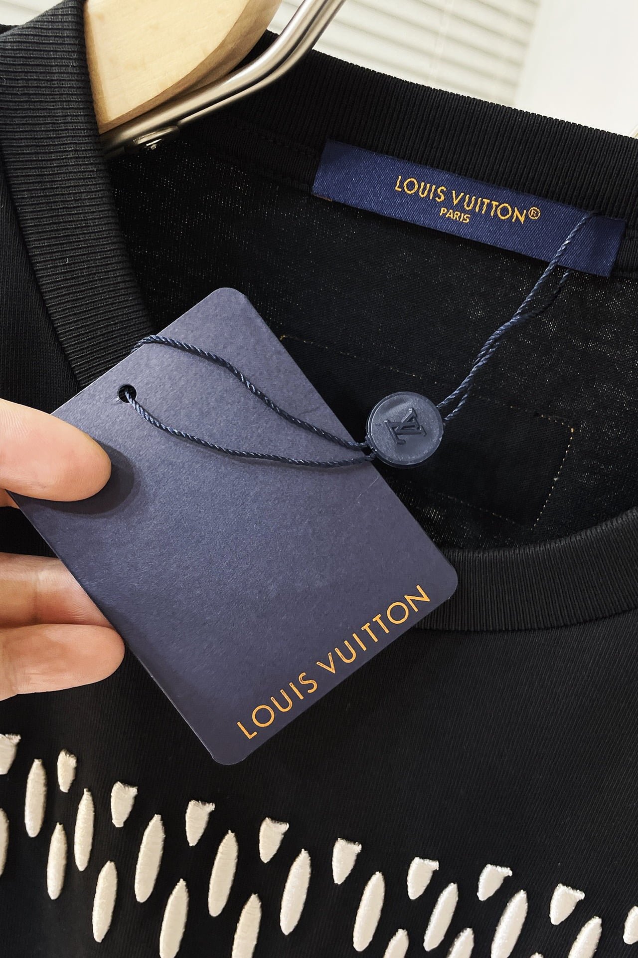 LV Embroidered Signature Cotton T-Shirt