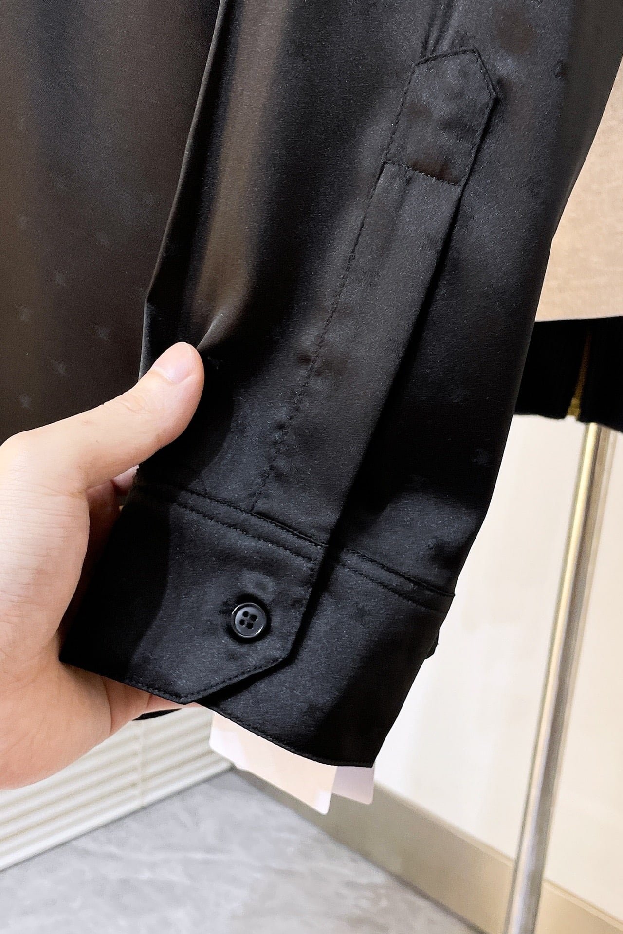 Celine loose carnaby shirt in silk jacquard