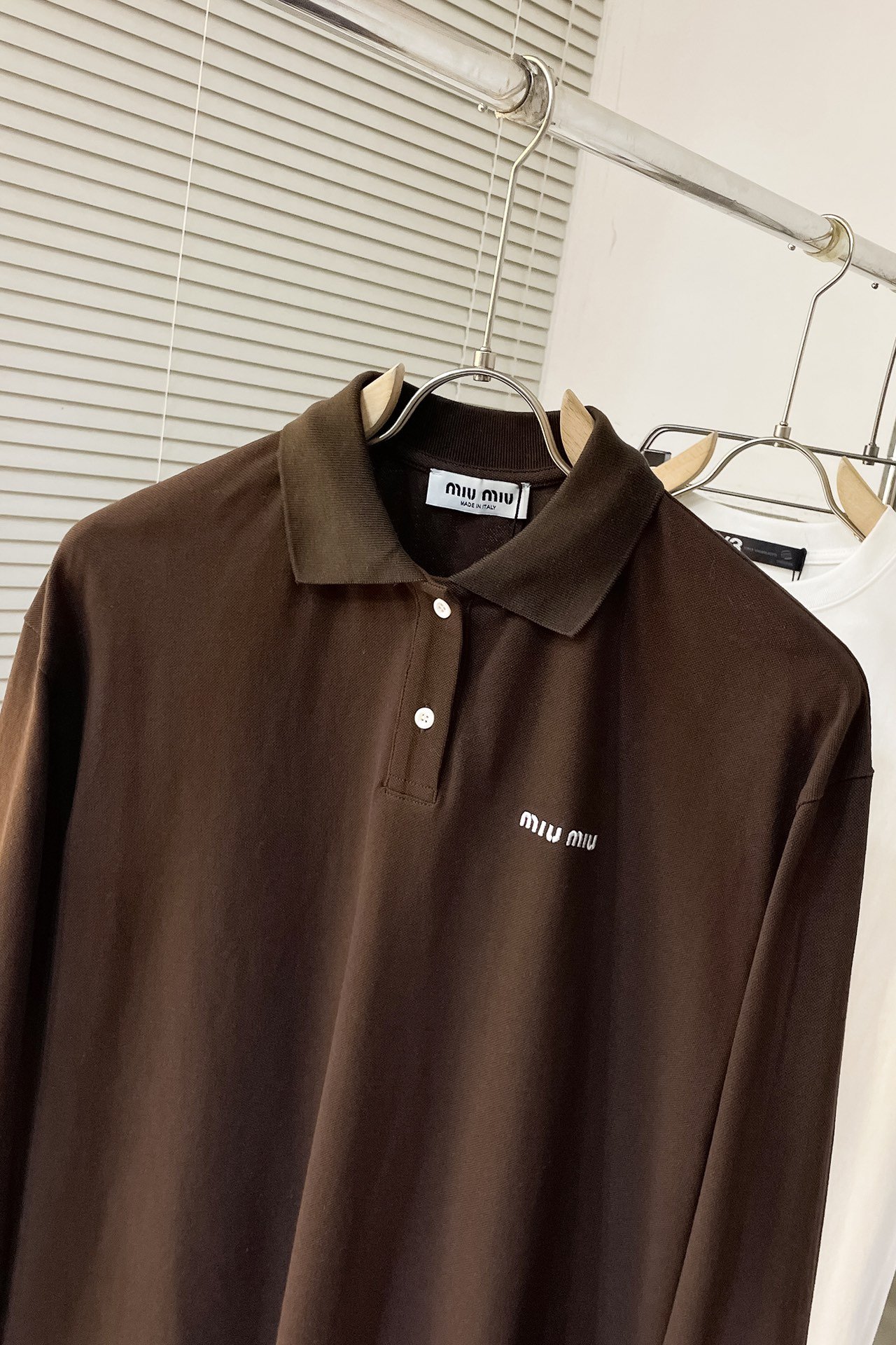 Piqué and jersey polo shirt