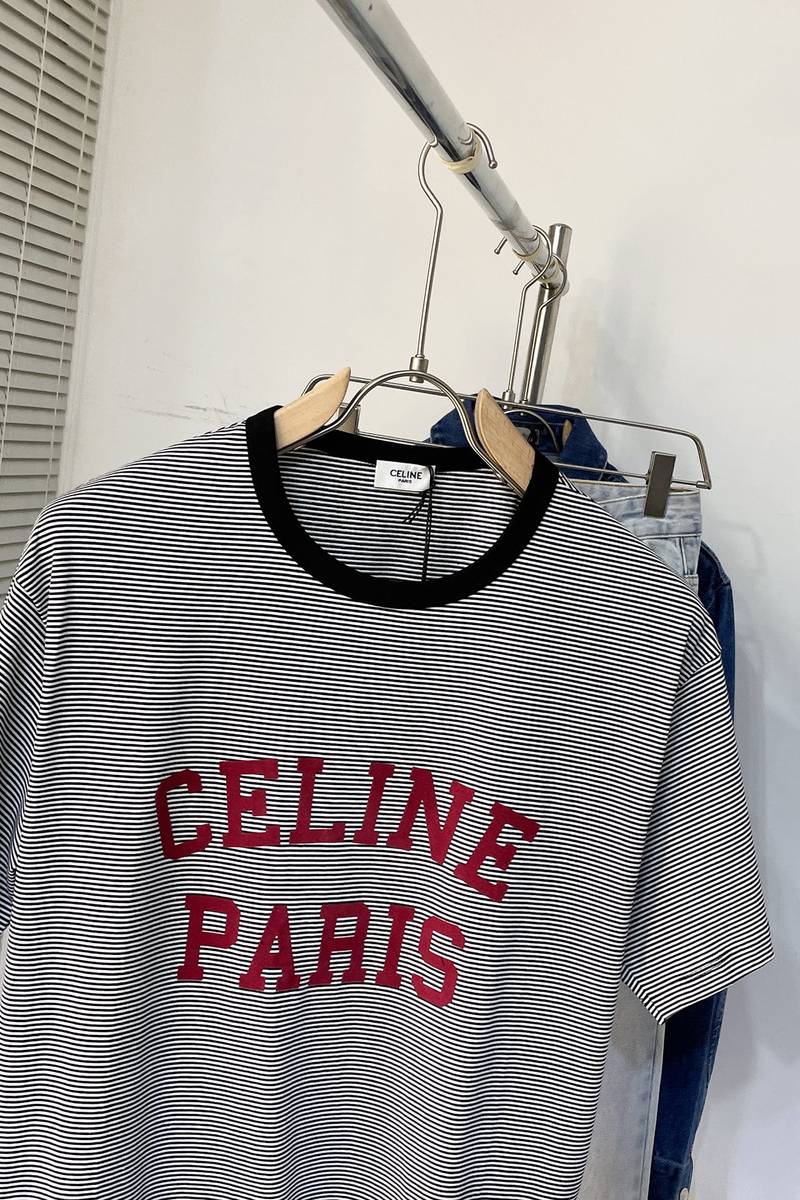 Celine paris loose t-shirt in cotton jersey