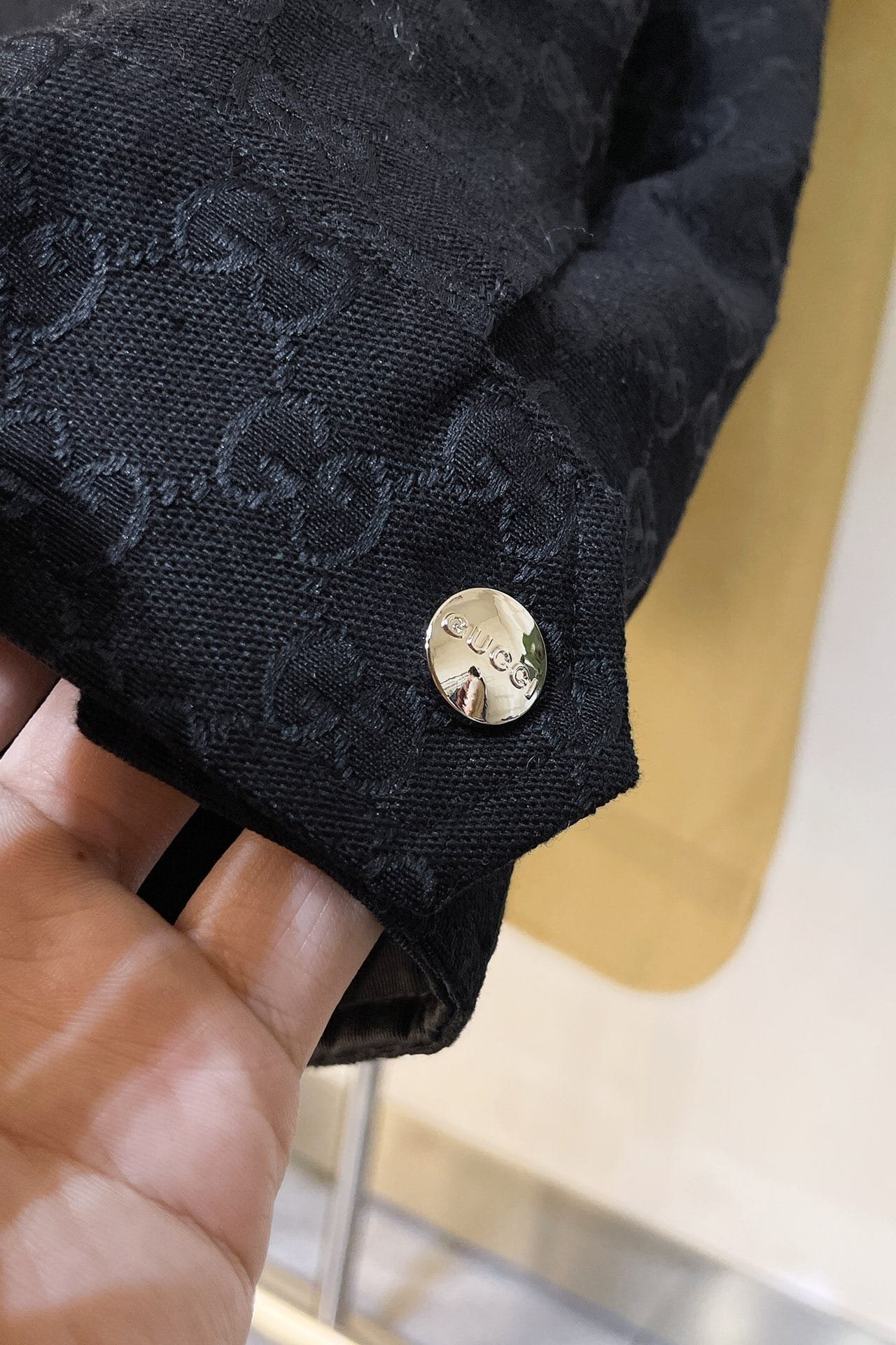 Reversible GG jacket