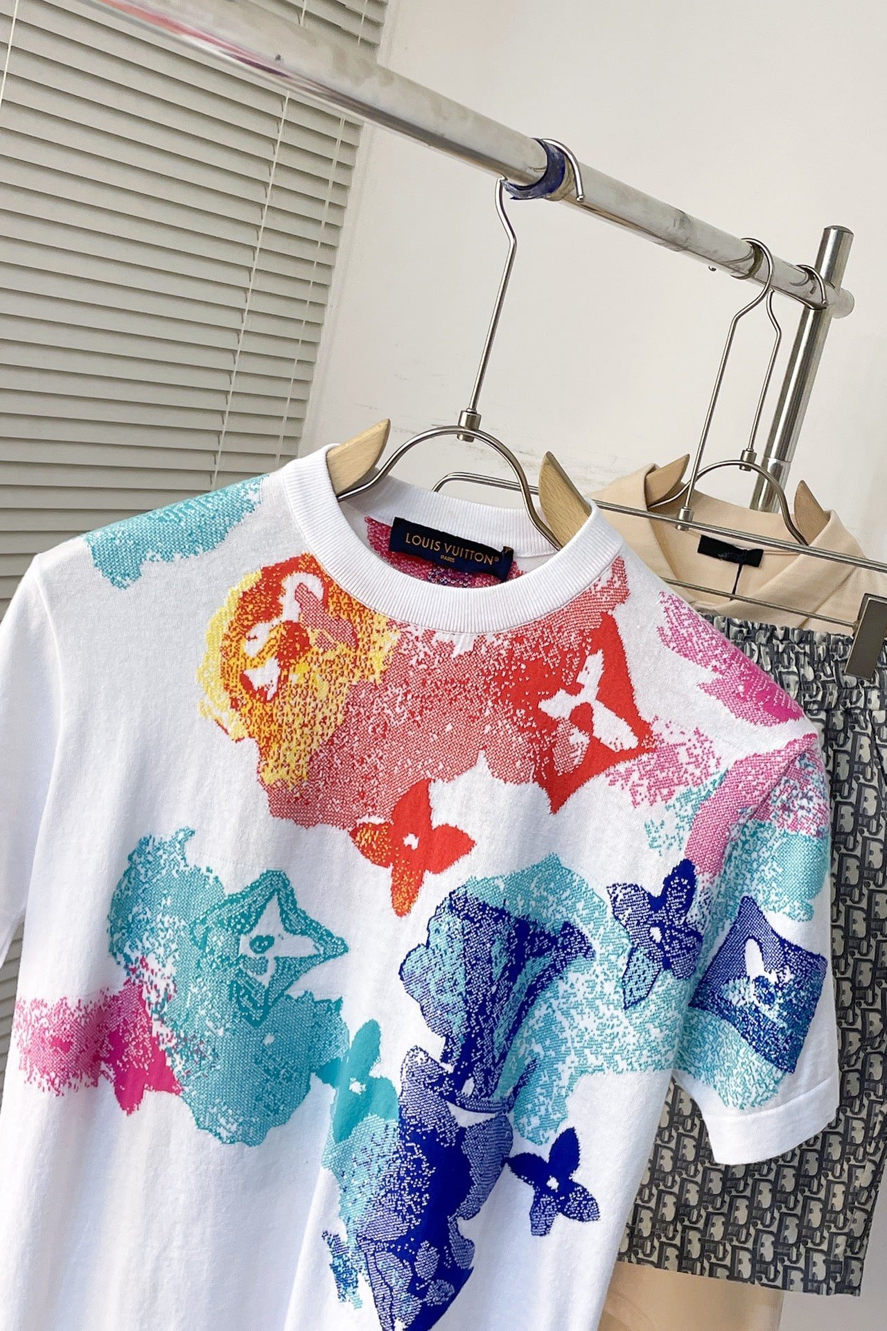 LV Jacquard Knit Short Sleeve T-Shirt