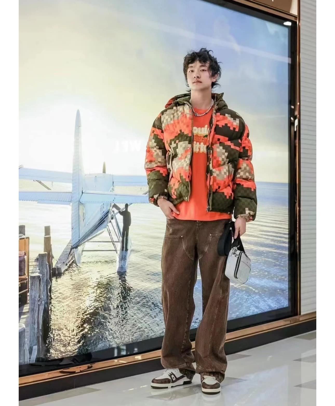 Printed Puffer Jacket