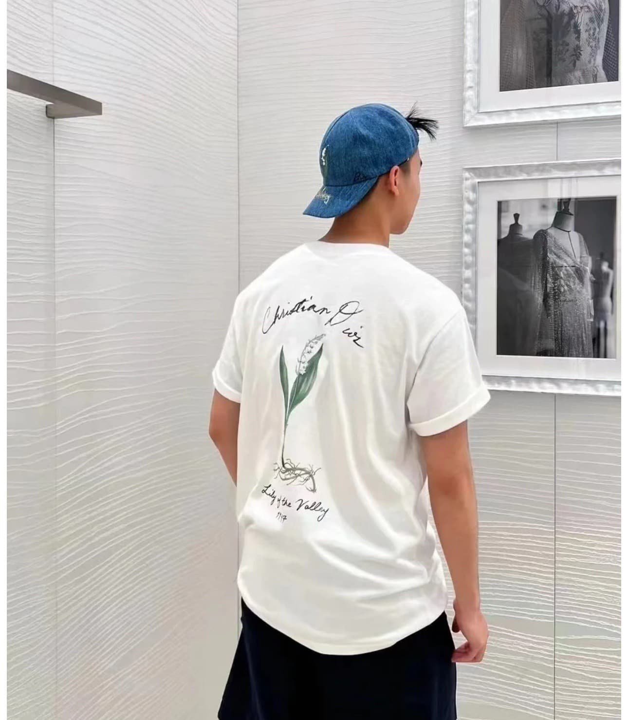 Handwritten Christian Dior T-Shirt, Relaxed Fit