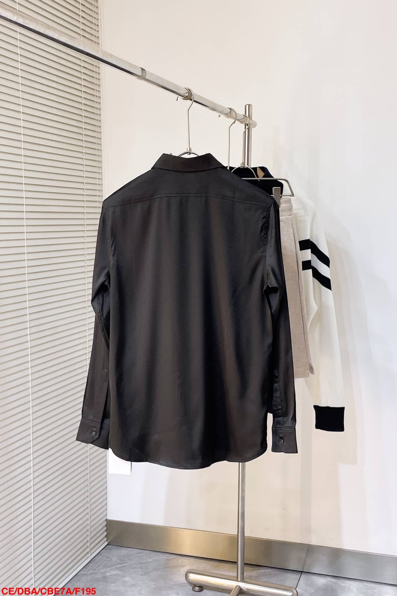 Celine loose carnaby shirt in silk jacquard