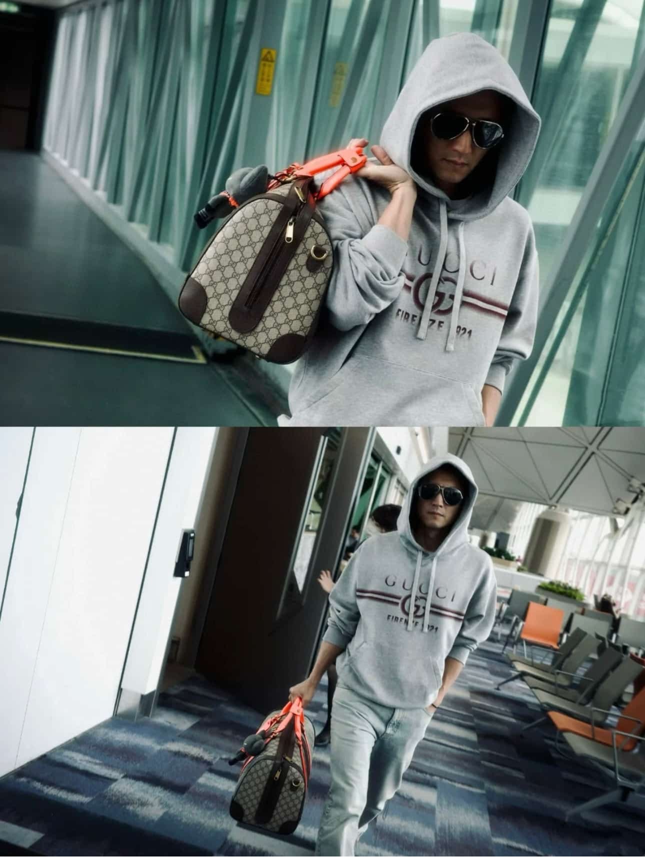Gucci cotton jersey hooded sweatshirt