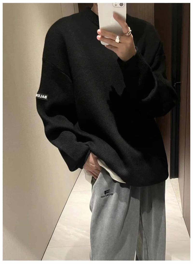 Patch Crewneck Sweater