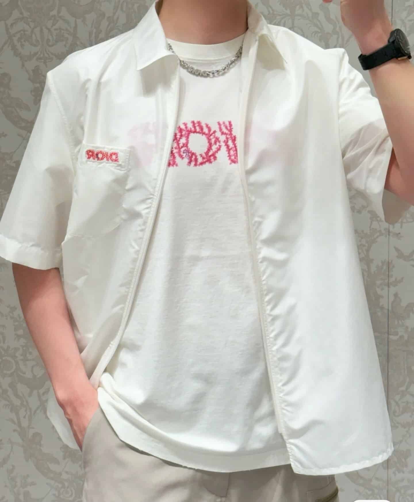 DIOR AND PARLEY Short-Sleeved Zipped Shirt